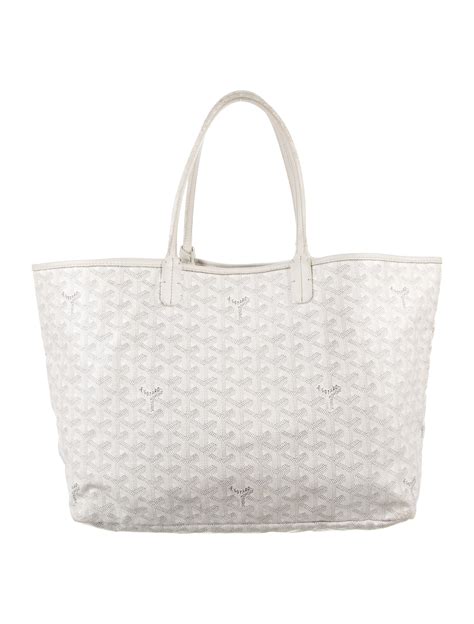 goyard bag white lotus